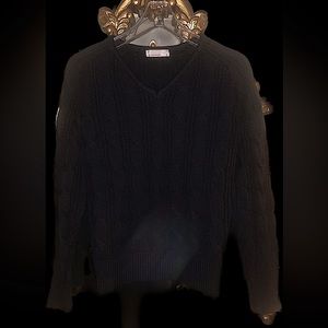 Vintage AA Interlock Wool Sweater from American Apparel in Black